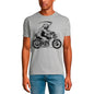 ULTRABASIC Men's T-Shirt Crim Reaper on Motorcycle - Funny Racer Shirt for Men crystal lake shirt reaper horror men t shirts biker vintage novelty slogan picture x tees halloween texas humor funny hollween adult motorcycle sarcasm scary movie friday the th stephen king gifts fans summer massacre classic american