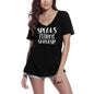 ULTRABASIC Women's T-Shirt Speaks Fluent Sarcasm - Funny Short Sleeve Tee Shirt