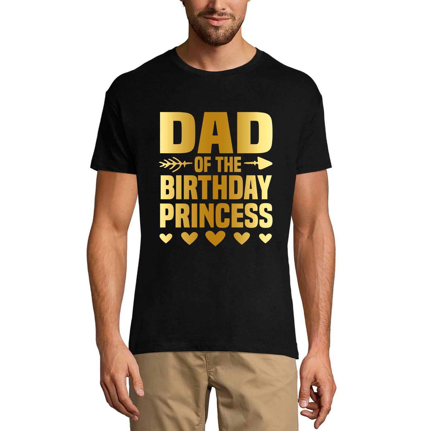 ULTRABASIC Men's T-Shirt Vintage Dad of the Birthday Princess - Father Love Tee Shirt