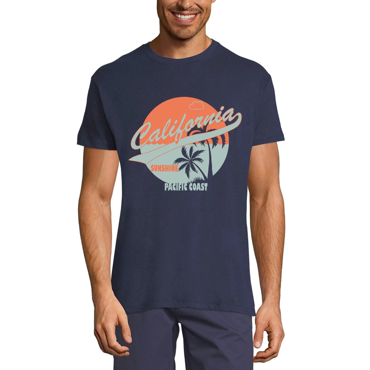 ULTRABASIC Men's Novelty T-Shirt California Sunshine Pacific Coast Tee Shirt