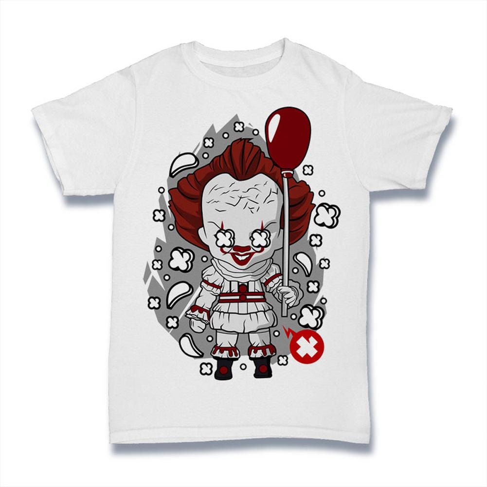 ULTRABASIC Men's T-Shirt Scary Clown - American Horror Novel - Movie Shirt pennywise it squad urban wear womens mens tank top merchandise boys apparel apperal hoodie girls peace symbol thank you color slim fit large classic cool youth clothes casual short sleeve modern life loser lover pop fictional character penny wise 