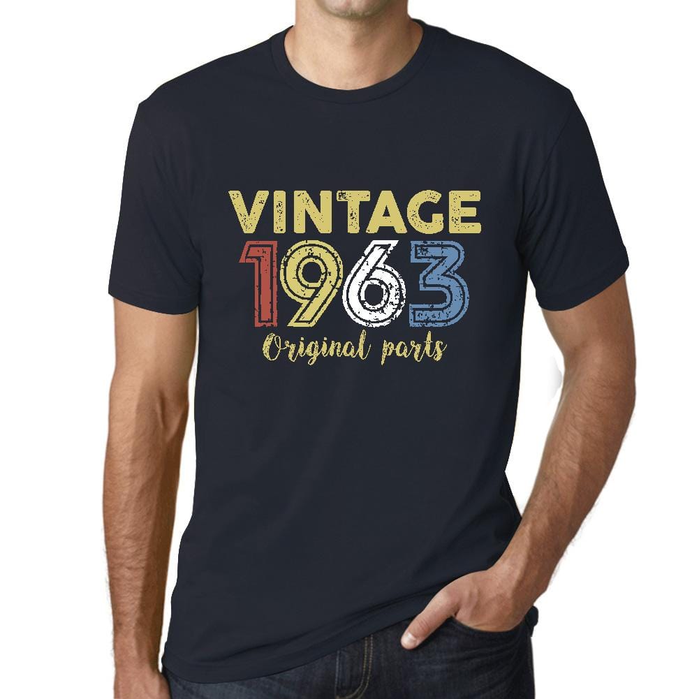 ULTRABASIC - Graphic Printed Men's Vintage 1963 T-Shirt Navy - Ultrabasic