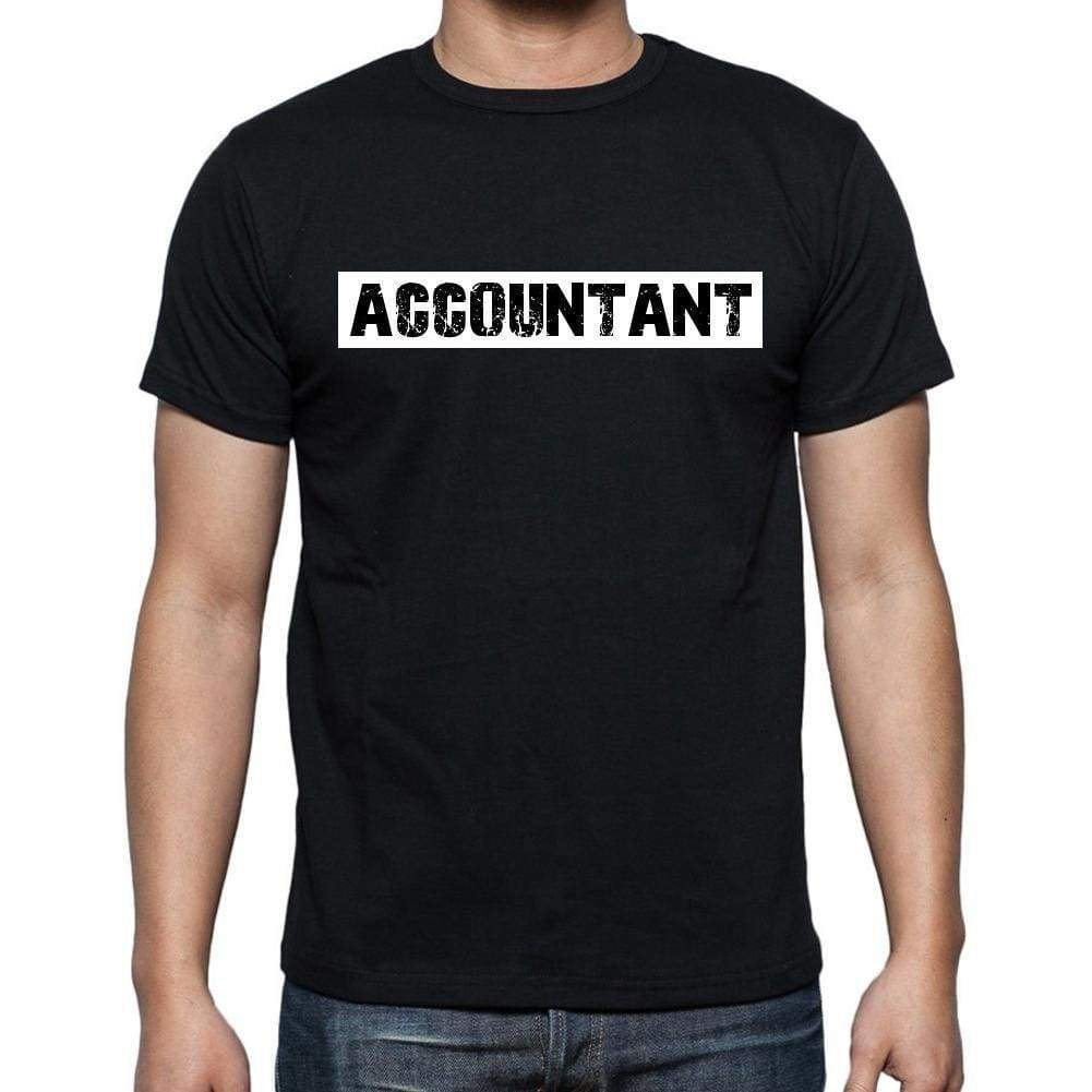 Accountant T Shirt Mens T-Shirt Occupation S Size Black Cotton - T-Shirt