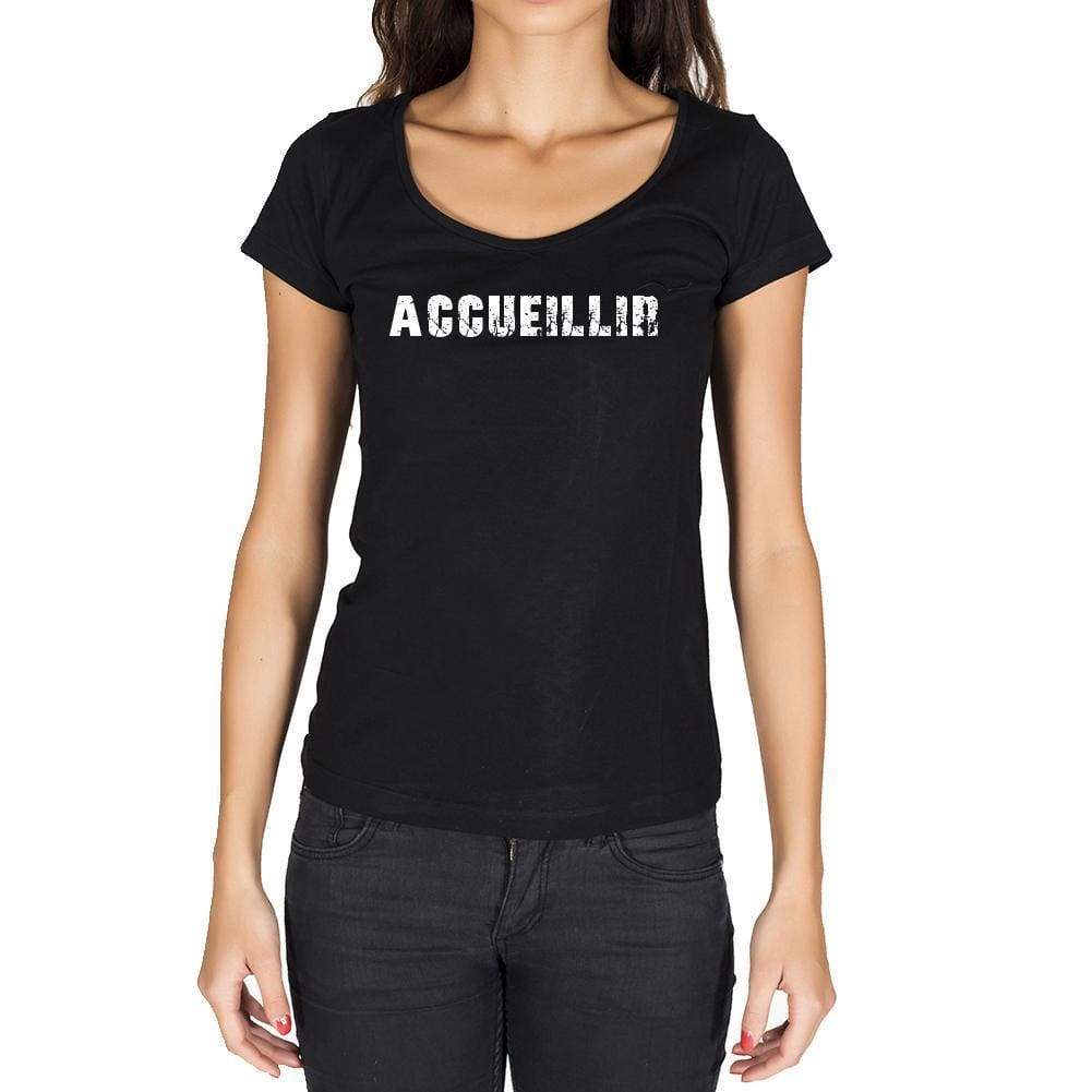 Accueillir French Dictionary Womens Short Sleeve Round Neck T-Shirt 00010 - Casual