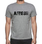 Afresh Grey Mens Short Sleeve Round Neck T-Shirt 00018 - Grey / S - Casual