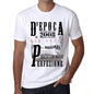 Aged to Perfection, Italian, 2008, White, Men's Short Sleeve Round Neck T-shirt, gift t-shirt 00357 - Ultrabasic