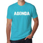 Agonda Mens Short Sleeve Round Neck T-Shirt - Blue / S - Casual