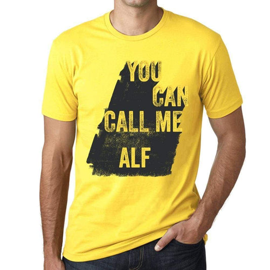 Alf You Can Call Me Alf Mens T Shirt Yellow Birthday Gift 00537 - Yellow / Xs - Casual
