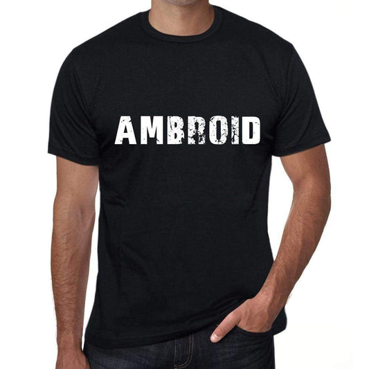 Ambroid Mens Vintage T Shirt Black Birthday Gift 00555 - Black / Xs - Casual