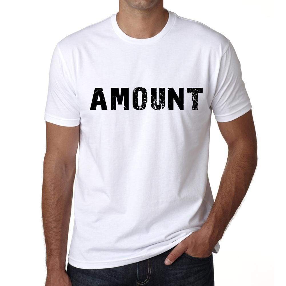 Amount Mens T Shirt White Birthday Gift 00552 - White / Xs - Casual