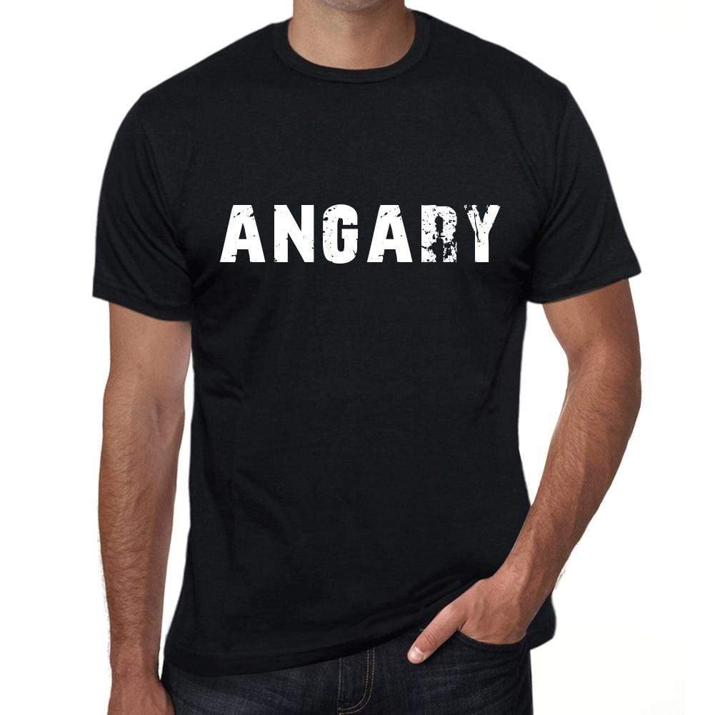 Angary Mens Vintage T Shirt Black Birthday Gift 00554 - Black / Xs - Casual