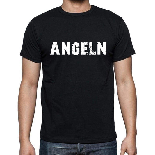 Angeln Mens Short Sleeve Round Neck T-Shirt - Casual