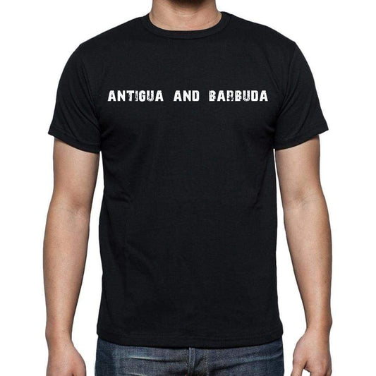 Antigua And Barbuda T-Shirt For Men Short Sleeve Round Neck Black T Shirt For Men - T-Shirt