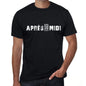 Après-Midi Mens T Shirt Black Birthday Gift 00549 - Black / Xs - Casual