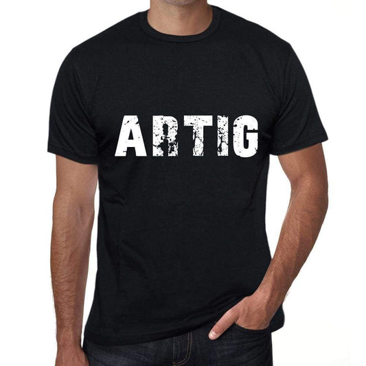 Artig Mens T Shirt Black Birthday Gift 00548 - Black / Xs - Casual