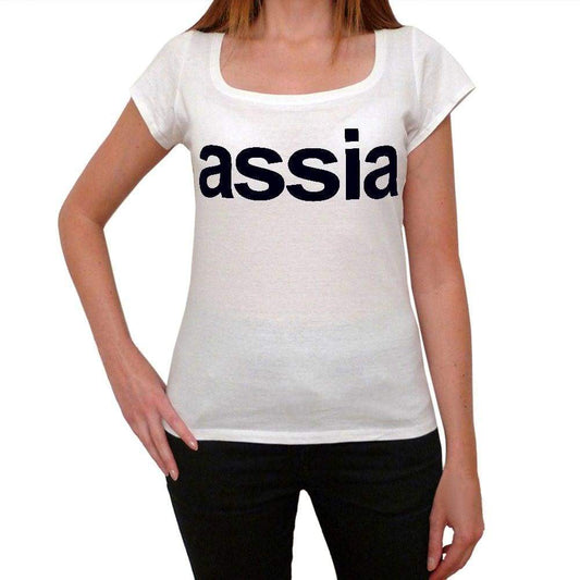 Assia Womens Short Sleeve Scoop Neck Tee 00049
