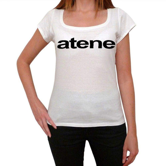 Atene Womens Short Sleeve Scoop Neck Tee 00057