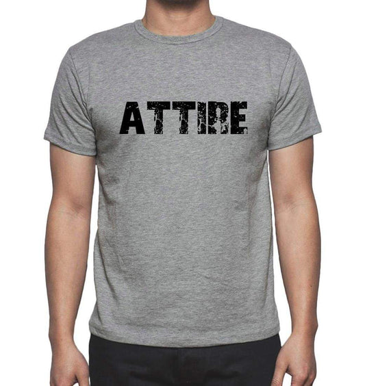Attire Grey Mens Short Sleeve Round Neck T-Shirt 00018 - Grey / S - Casual