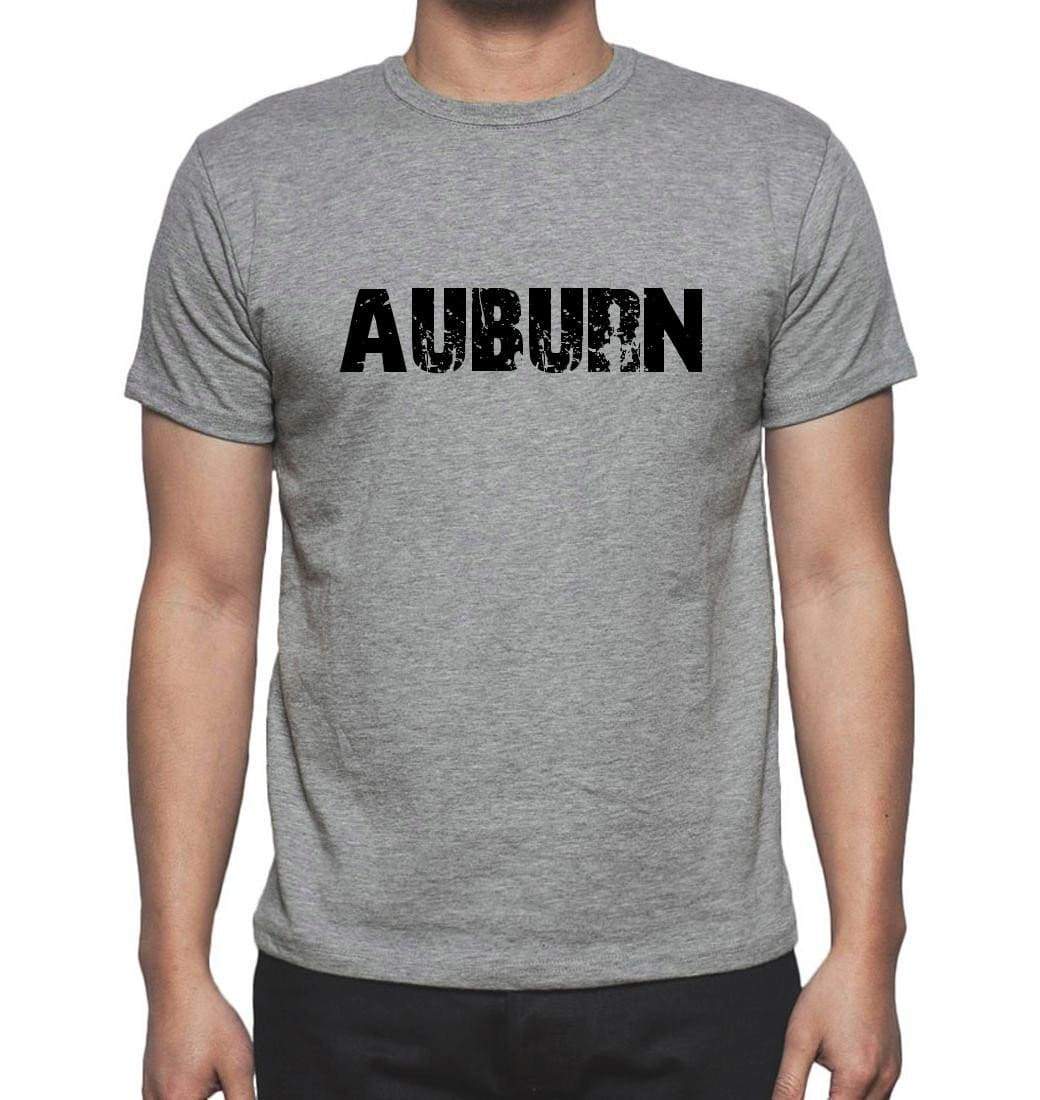 Auburn Grey Mens Short Sleeve Round Neck T-Shirt 00018 - Grey / S - Casual