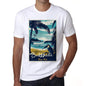 Bakkhali Pura Vida Beach Name White Mens Short Sleeve Round Neck T-Shirt 00292 - White / S - Casual