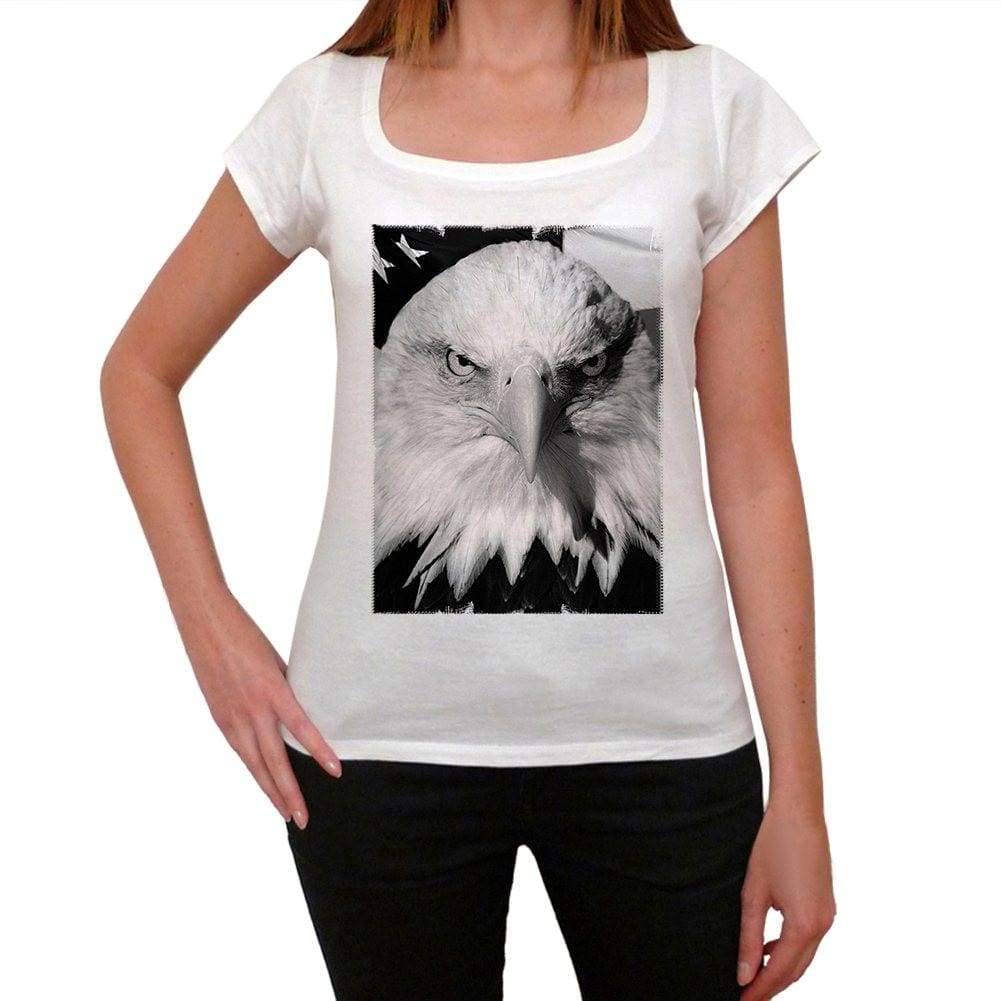 Bald Eagle Womens Short Sleeve Round Neck T-Shirt 00111