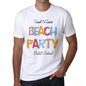 Baluti Island Beach Party White Mens Short Sleeve Round Neck T-Shirt 00279 - White / S - Casual