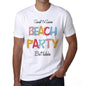 Bathsheba Beach Party White Mens Short Sleeve Round Neck T-Shirt 00279 - White / S - Casual