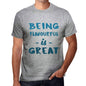 Being Flavourful Is Great Mens T-Shirt Grey Birthday Gift 00376 - Grey / S - Casual
