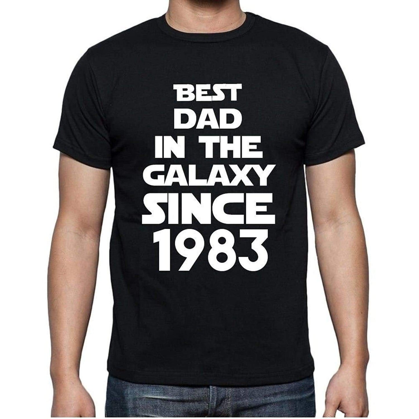 Best Dad 1983 Best Dad Mens T Shirt Black Birthday Gift 00112 - Black / Xs - Casual