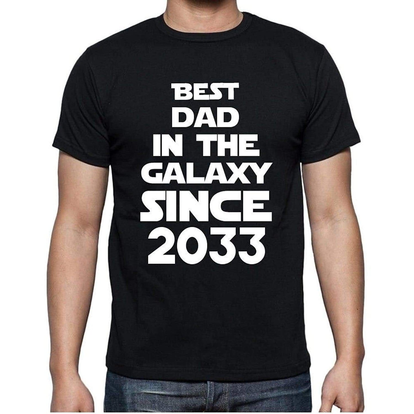 Best Dad 2033 Best Dad Mens T Shirt Black Birthday Gift 00112 - Black / Xs - Casual