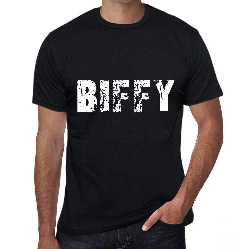 Biffy Mens Retro T Shirt Black Birthday Gift 00553 - Black / Xs - Casual