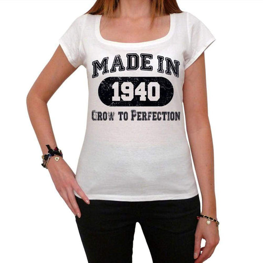 Birthday Gift Made 1940 T-Shirt Gift T Shirt Womens Tee - White / Xs - T-Shirt