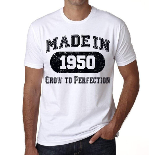 Birthday Gift Made 1950 T-Shirt Gift T Shirt Mens Tee - S / White - T-Shirt