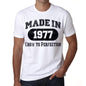 Birthday Gift Made 1977 T-Shirt Gift T Shirt Mens Tee - S / White - T-Shirt