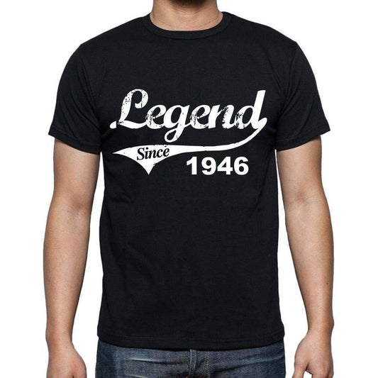 Birthday Gifts For Him 1946 T Shirts Men Vintage Black T-Shirt Rounded Neck Mens T-Shirt - T-Shirt
