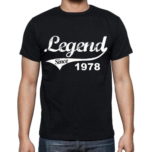 Birthday Gifts For Him 1978 T Shirts Men Vintage Black T-Shirt Rounded Neck Mens T-Shirt - T-Shirt