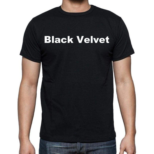 Black Velvet Mens Short Sleeve Round Neck T-Shirt - Casual