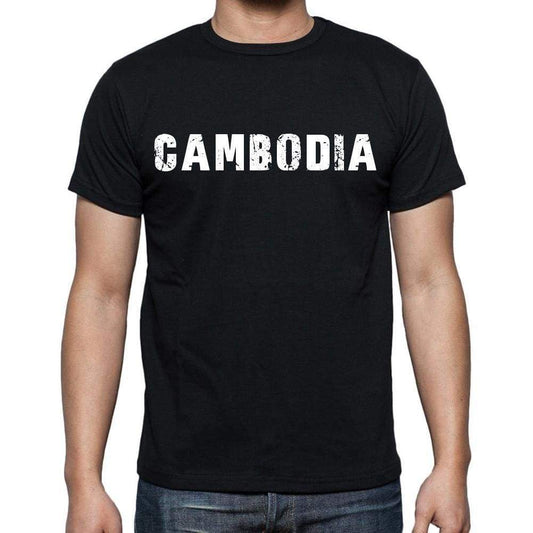 Cambodia T-Shirt For Men Short Sleeve Round Neck Black T Shirt For Men - T-Shirt