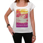 Camiguin Island Escape To Paradise Womens Short Sleeve Round Neck T-Shirt 00280 - White / Xs - Casual