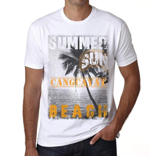 Cangcayat Mens Short Sleeve Round Neck T-Shirt - Casual