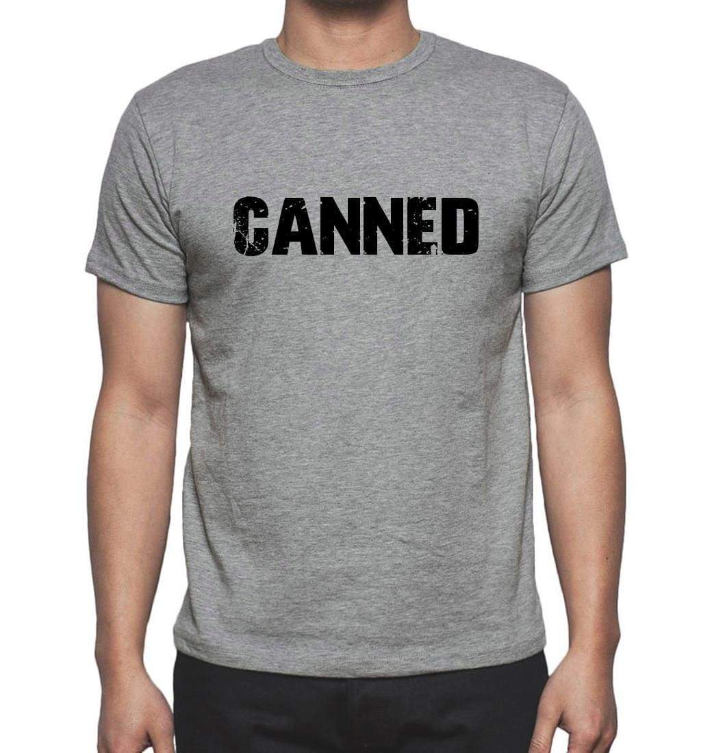 Cannned Grey Mens Short Sleeve Round Neck T-Shirt 00018 - Grey / S - Casual