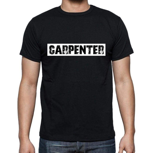 Carpenter T Shirt Mens T-Shirt Occupation S Size Black Cotton - T-Shirt