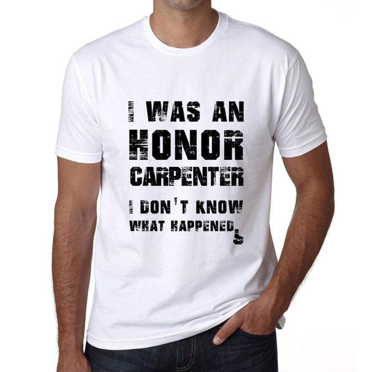 Carpenter What Happened White Mens Short Sleeve Round Neck T-Shirt 00316 - White / S - Casual