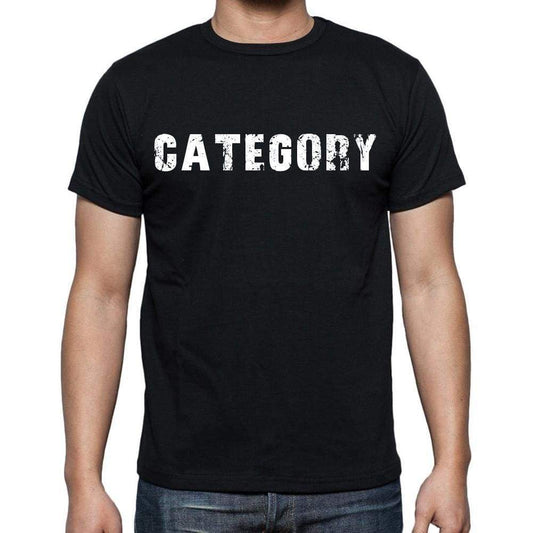 Category Mens Short Sleeve Round Neck T-Shirt Black T-Shirt En