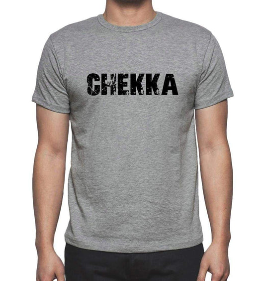Chekka Grey Mens Short Sleeve Round Neck T-Shirt 00018 - Grey / S - Casual