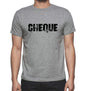 Cheque Grey Mens Short Sleeve Round Neck T-Shirt 00018 - Grey / S - Casual