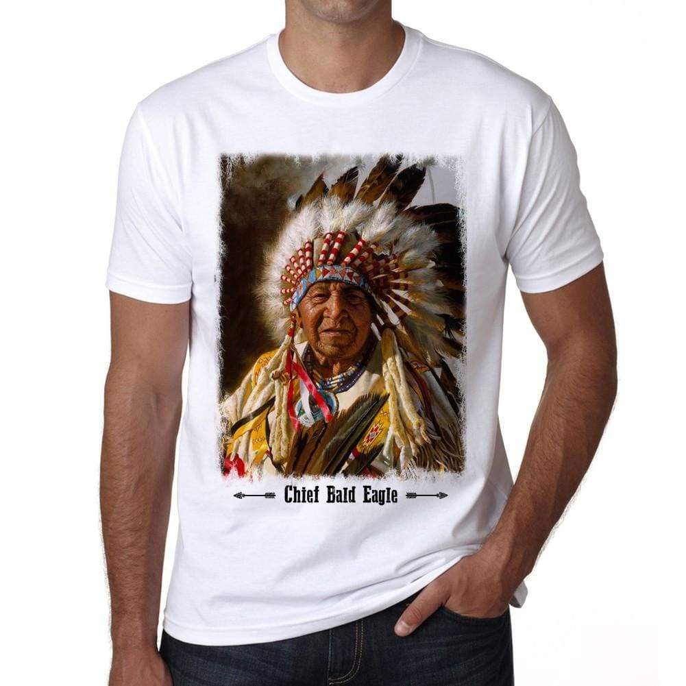 Chief Bald Eagle Tshirt David Bald Eagle Tshirt David Bald Eagle Elder 1 Mens White Tee 00246