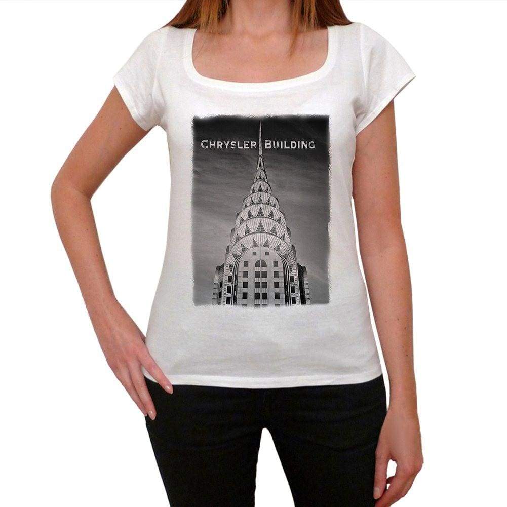 Chrysler Building Womens Short Sleeve Round Neck T-Shirt 00111