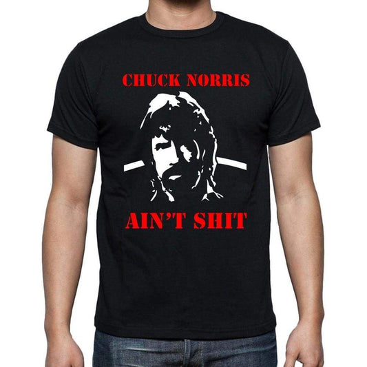 Chuck Norris Aint Black Mens Black T-Shirt 100% Cotton 00248
