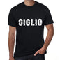 Ciglio Mens T Shirt Black Birthday Gift 00551 - Black / Xs - Casual